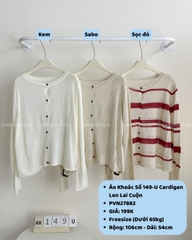 Áo Khoác Số 149-U Cardigan Len Lai Cuộn