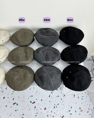 (S20%) Mũ Số 25-L Nồi Kaki Viền Nút