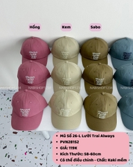 Mũ Số 26-L Lưỡi Trai Always