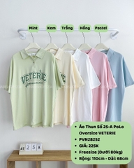 Áo Thun Số 25-A PoLo Oversize VETERIE