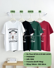 Áo Thun Số 30-A Cô Gái LUCKY