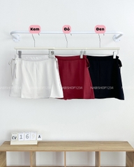 (S50%) Chân Váy Số 169-A 9026 Chữ A Lụa Eo Nơ