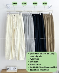 Quần Khác Số 23-A BG Lưng Thun Dây Rút