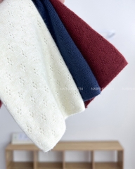 Áo Len Số 78-M Set Cardigan Kèm 2S Nơ