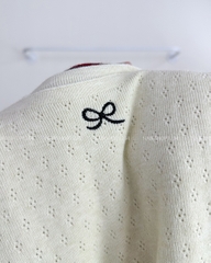 Áo Len Số 78-M Set Cardigan Kèm 2S Nơ