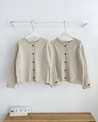 Áo Khoác Số 163-C Cardigan Nút Gỗ Tay Tag
