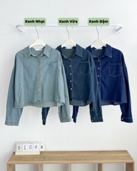 Áo Sơ Mi Số 184-D TD Lửng Denim