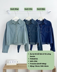 Áo Sơ Mi Số 184-D TD Lửng Denim