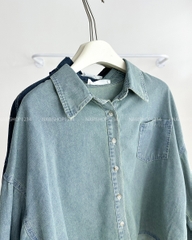 Áo Sơ Mi Số 184-D TD Lửng Denim