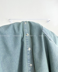 Áo Sơ Mi Số 184-D TD Lửng Denim