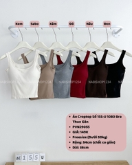 Áo Croptop Số 155-U 1080 Bra Thun Gân