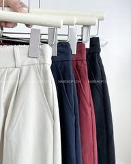 Quần Kaki Số 73-U 9829 Ống Rộng Lai Sọc