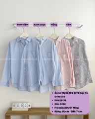 Áo Sơ Mi Số 190-B TD Sọc To Oversize