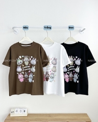 Áo Thun Số 48-B Tay Lật Labubu