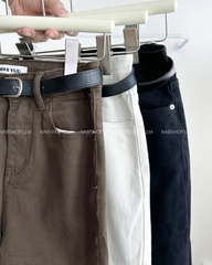 Quần Jean Số 168-B 7039 Suông Ôm Kèm Nịt