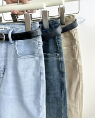 Quần Jean Số 168-B 7039 Suông Ôm Kèm Nịt