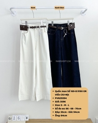 Quần Jean Số 169-B 9190 OR Viền Chỉ+Nịt