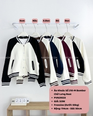 Áo Khoác Số 210-M Bomber Chữ Lưng Rest