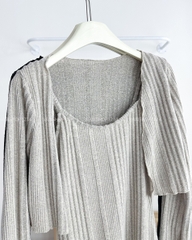 (S50%) Váy Số 134-U 2 Dây Gân Kèm Cardigan