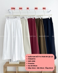 Quần Kaki Số 77-U 7028 OR Lật Lai