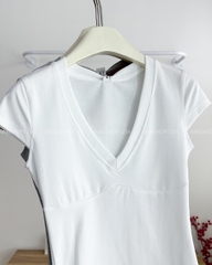 Áo Croptop Số 189-D 3190 Tay Hến Cổ V