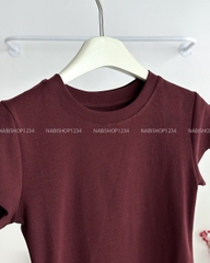 Áo Croptop Số 191-D 188807 Thêu Chữ Lưng