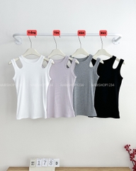 (S30%) Áo Kiểu Số 178-D 3175 Tanktop Khoét Vai