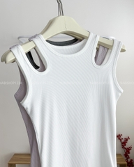 (S30%) Áo Kiểu Số 178-D 3175 Tanktop Khoét Vai