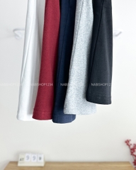Áo Thun Số 99-D 2975 Babytee Trơn Cổ Tròn