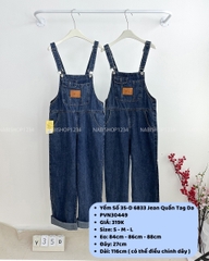 Yếm Số 35-D 6833 Jean Quần Tag Da