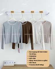 Áo Croptop Số 148-M 2822 TD Cổ Ren