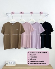 Áo Thun Số 45-M 8308 TN Thêu Nơ