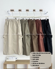 Chân Váy Số 174-M 7872 Dài Kaki Túi Hộp