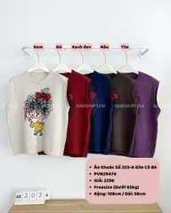 Áo Khoác Số 203-A Gile Cô Bé