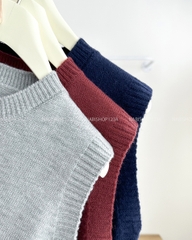 Áo Khoác Số 205-A Gile Len Gấu Buộc Nơ