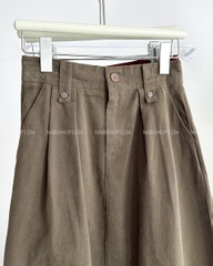 Chân Váy Số 182-D 2486 Dài Kaki Đai Nút