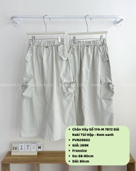 Chân Váy Số 174-M 7872 Dài Kaki Túi Hộp