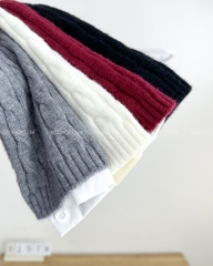 Áo Sơ Mi Số 197-D Set Kèm Cardigan Gấu