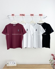Áo Thun Số 79-M 1832 FBM Thêu Gấu