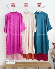 Áo Dài Số 8 -D Gấm Hoa To