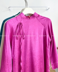 Áo Dài Số 8 -D Gấm Hoa To