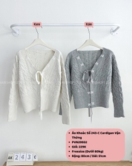 Áo Khoác Số 243-C Cardigan Vặn Thừng