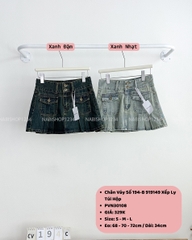 Chân Váy Số 194-B 919149 Xếp Ly Túi Hộp
