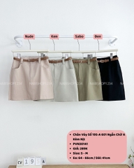 Chân Váy Số 195-A 601 Ngắn Chữ A Kèm Nịt