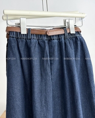 Chân Váy Số 193-D 88256 Dài Jean Kèm Nịt