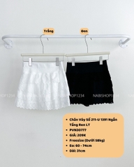 Chân Váy Số 211-U 1391 Ngắn Tầng Ren LT