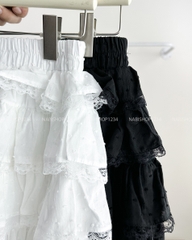 Chân Váy Số 212-U 259 Ngắn Ren Tầng Nơ