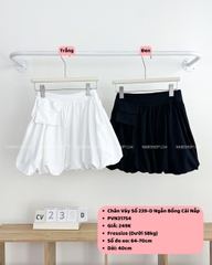Chân Váy Số 239-D Ngắn Bồng Cài Nắp