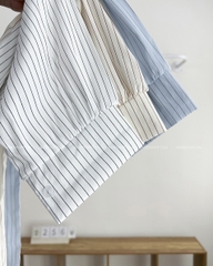 Áo Sơ Mi Số 256-U TD Kẻ Thêu Ngựa + Khăn