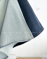 Chân Váy Số 250-D 1622 Dài Denim Túi Nút + Nịt